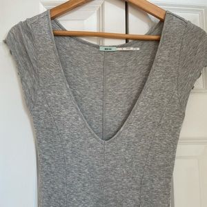 Soft grey skater dress